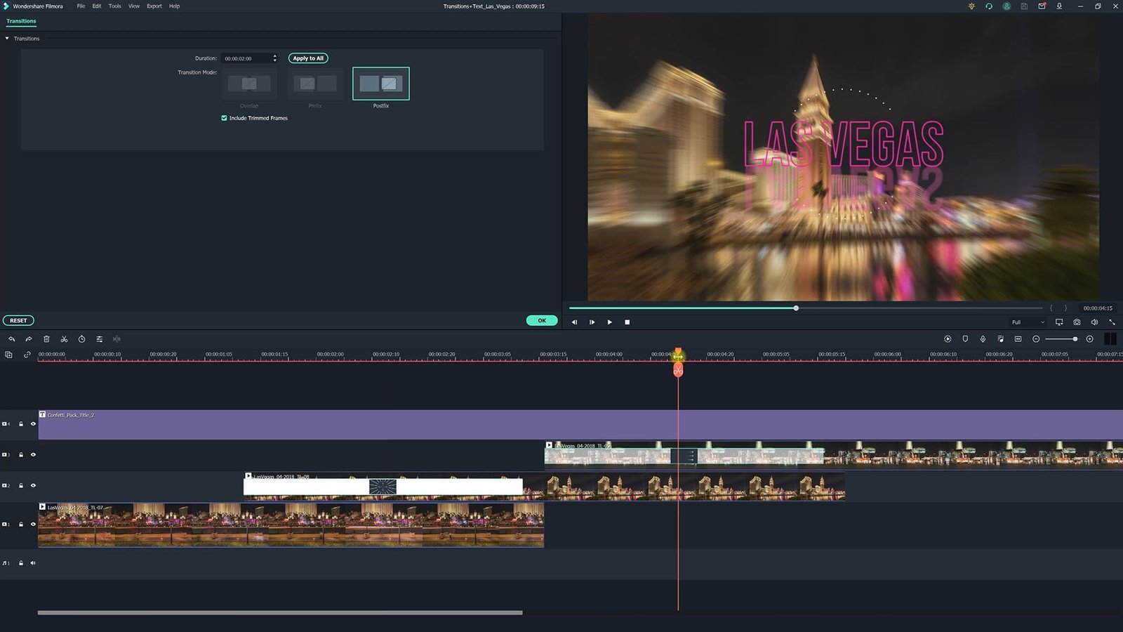 Filmora editor screenshot