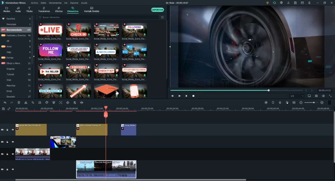Filmora editor screenshot